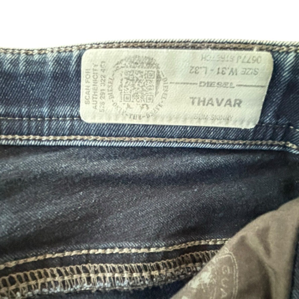 Diesel- Thavar‎ Jeans- Slim skinny- 31x32 - Picture 4 of 11